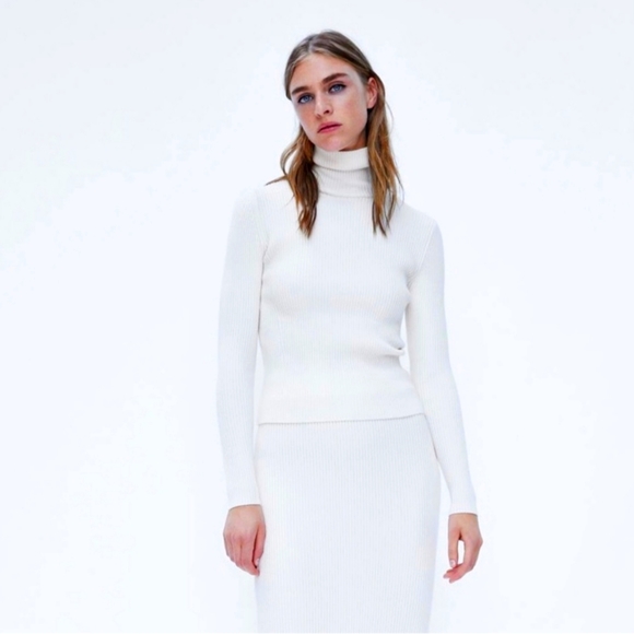 zara white turtleneck
